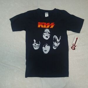 KISS Kids Black Graphic T-Shirt